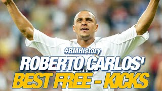 Real Madrid  Roberto Carlos best freekicks [upl. by Canon]