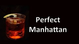 Perfect Manhattan Cocktail Drink Recipe [upl. by Eveam]