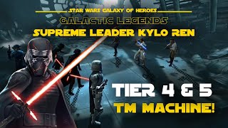 Tier 4 amp 5  Supreme Leader Kylo Ren Galactic Legend Event  SWGOH [upl. by Lussi]