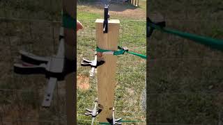 Tightening Welded Wire Fence Hack [upl. by Ociredef191]