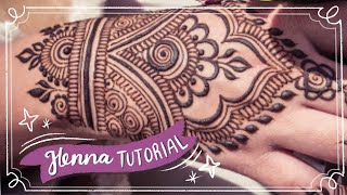 Easy Henna Design for Beginner  Hand Henna [upl. by Ramled947]