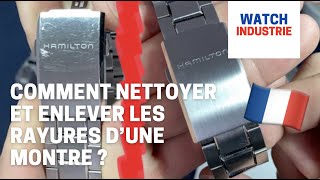 COMMENT NETTOYER ET ENLEVER LES RAYURES DUNE MONTRE [upl. by Oivatco]