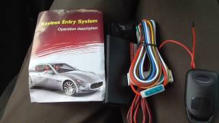 Car Keyless Entry System Components Manual Partial Test [upl. by Repsac]