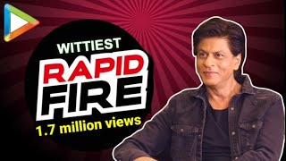 Shah Rukh Khan “SalmanAamir Yaaron ke Yaar”  RAPID FIRE  Zero [upl. by Eninej43]