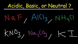 Acidic Basic and Neutral Salts  Compounds [upl. by Yecac]