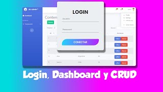 Login Dashboard y CRUD  Todo en uno [upl. by Baptista]