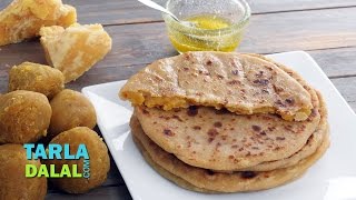 પૂરણ પોળી Puran Poli Sweet Puran Poli Recipe in Gujarati by Tarla Dalal [upl. by Hathcock]