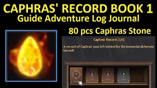 Caphras Record Volume 1 Book 2 Guide Adventure Log Crow Merchants Record Black Desert Online BDO [upl. by Hubert]