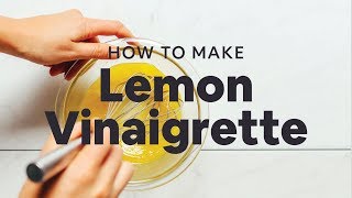 How to Make Lemon Vinaigrette  Minimalist Baker Recipes [upl. by Normandy470]