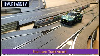 Track 64  Four Lane Scalextric Track [upl. by Ahsehat693]