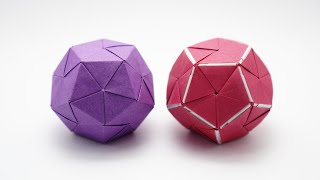 ORIGAMI DODECAHEDRON Jo Nakashima [upl. by Krys610]