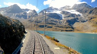 ★ Cab ride 🇨🇭St Moritz  🇮🇹Tirano Bernina pass Switzerland to Italy 102019 [upl. by Atnohs]