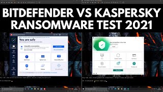 Bitdefender vs Kaspersky Ransomware Test [upl. by Atnuahc]