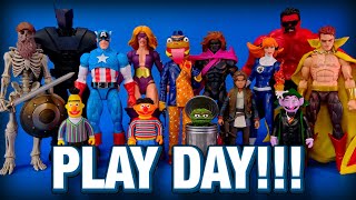 Play Day Custom Marvel Legends and Star Wars 3D Prints and Paints Sesame Street 022725 [upl. by Dryden]