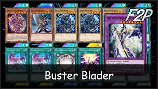 DARK MAGICIAN BUSTER BLADER  F2PP2W Deck Analysis amp Testing YuGiOh Duel Links [upl. by Aime]