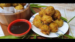 How to make Trini Saltfish Accra  Saltfish Fritter   Episode 1057 [upl. by Eldwon794]