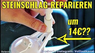 TEST STEINSCHLAG SELBST REPARIEREN Steinschlag Reparatur Set  Windshield Chip Repair DIY [upl. by Niliram]