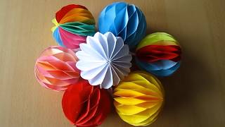 DIY DekoKugel aus Papier  Decoration ball paper [upl. by Bernard510]