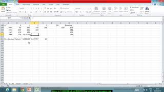 Reserve Calculation Basic Chain Ladder and Bornhuetter Ferguson Method [upl. by Theta432]