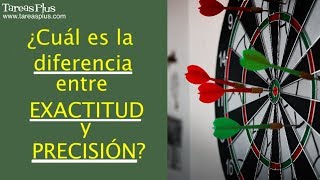 Diferencia entre EXACTITUD y PRECISIÓN [upl. by Adnulahs]