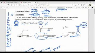 IGCSE Chemistry Salt preparation revision [upl. by Eirelav445]