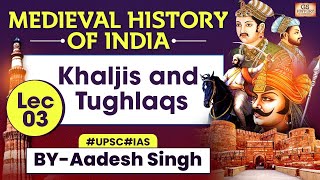 Medieval History of INDIA Series  Khaljis and Tughlaqs LEC 3  UPSC  GS History by Aadesh Singh [upl. by Haerb]