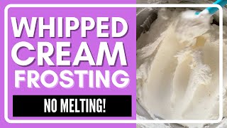 Easy Stabilized Whipped Cream Frosting 4 Simple Ingredients [upl. by Incrocci369]