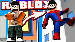 BECOMING Spiderman In ROBLOX  Roblox Spiderman [upl. by Eelik110]