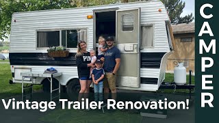 Vintage Trailer Renovation — Full Overview Video [upl. by Aixela]