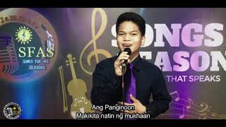 Langit Na Tahanan  SFAS Live  with Lyrics [upl. by Brnaby130]