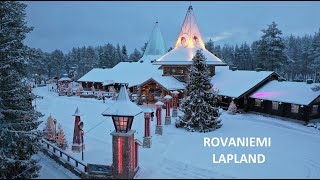 Santa Claus Village in Rovaniemi just before Christmas  Lapland Finland Arctic Circle [upl. by Euqininod]