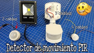 CÓMO INSTALAR 3 TIPOS DIFERENTES DE DETECTORES DE MOVIMIENTO PIR [upl. by Marc]