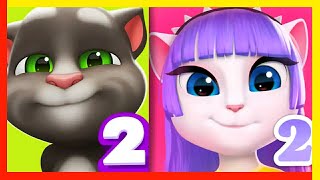 My Talking Angela 2 VS My Talking Tom 2 Android Gameplay Episode 5 [upl. by Gauntlett]