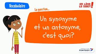 Synonyme et Antonyme [upl. by Woodsum]