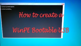 How to create a WinPE Bootable USB [upl. by Elvira]