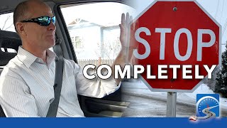 A Complete Stop at STOP Signs to Pass Drivers Test [upl. by Ardnauq]