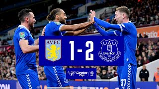 ASTON VILLA 12 EVERTON  Carabao Cup highlights [upl. by Attenej389]