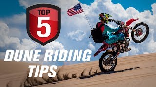 Top 5 Motorcycle Sand Dune Riding Tips [upl. by Iaoh]