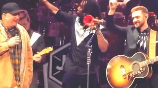 Garth Brooks with Justin Timberlake  Friends in low places live in Nashville Video [upl. by Kinelski]