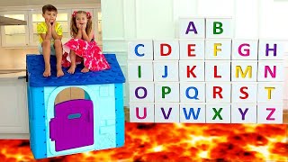 Roma and Diana learn the alphabet  ABC song [upl. by Nairda]