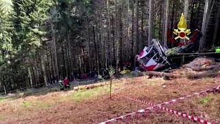 Police arrest three over Italian cable car disaster [upl. by Nariko459]