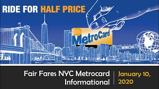 Fair Fares NYC Metrocard Informational I Got One Too [upl. by Petuu386]