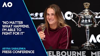 Aryna Sabalenka Press Conference  Australian Open 2024 Final [upl. by Fritzie502]