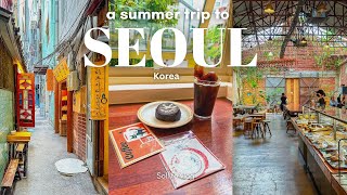 Summer trip to Seoul  Visiting aesthetic cafes museums rainy days Personal Colour  KOREA VLOG [upl. by Haman]