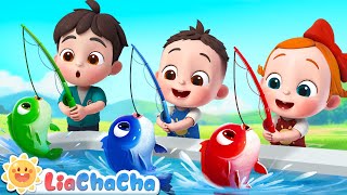 12345 Once I Caught a Fish Alive  Number Song  Kids Songs amp Nursery Rhymes  LiaChaCha [upl. by Wojcik]