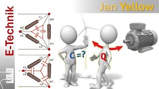 Drehstrom 07 Blindleistungskompensation Kapazität berechnen Aufgabe [upl. by Esined]
