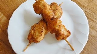 Episode 33  Ramadan series Breaded Chicken Brochette \ Brochette Poulet 🍢 [upl. by Ellenod]