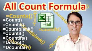 All count formula like count countif countblank countifs counta Dcount and Dcounta in excel [upl. by Yellat]