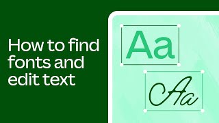 How to find fonts and format text in Canva 610 [upl. by Atse406]