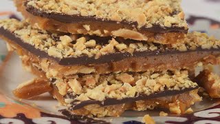 Toffee Recipe Demonstration  Joyofbakingcom [upl. by Casimire]